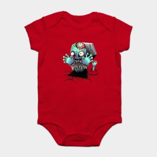 Zombie Monster Cartoon Baby Bodysuit
